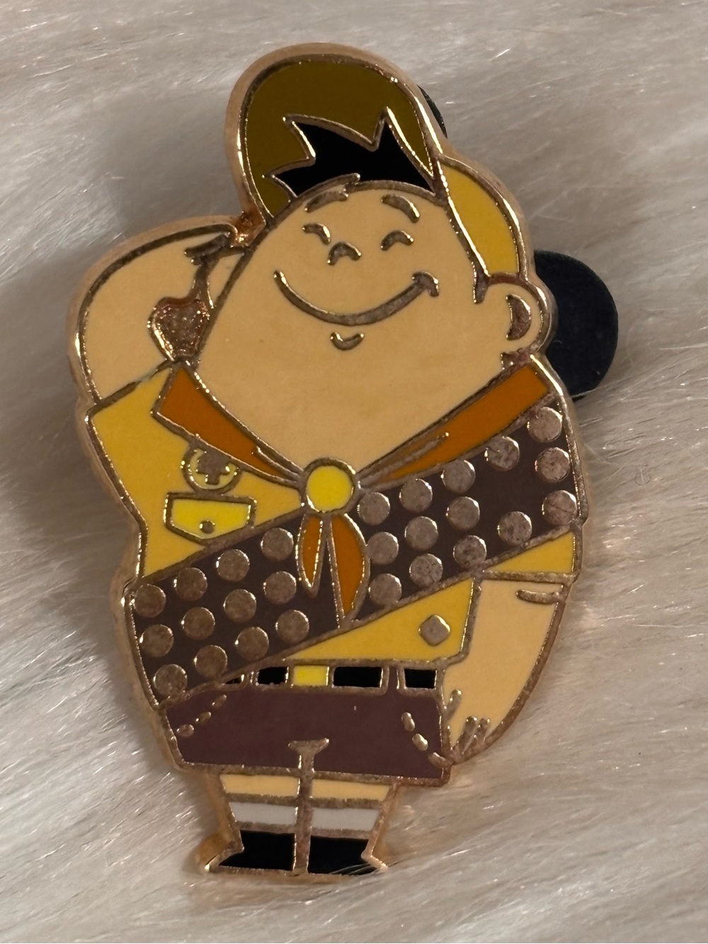 Disney Russell Pixar Up DVD Blu-ray Release Wilderness Scout Salute Pin